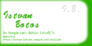 istvan botos business card